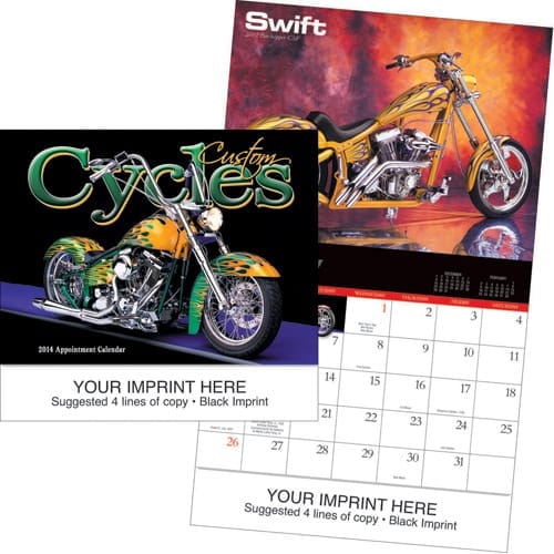 Custom Cycles 2025 calendar preview