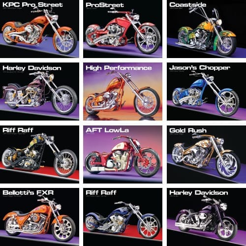 Custom Cycles 2025 calendar preview
