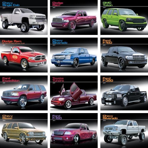 Dream Wheels 2025 calendar preview