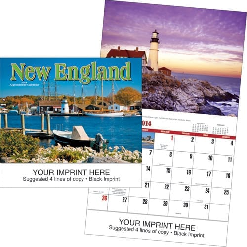 New England 2025 calendar preview