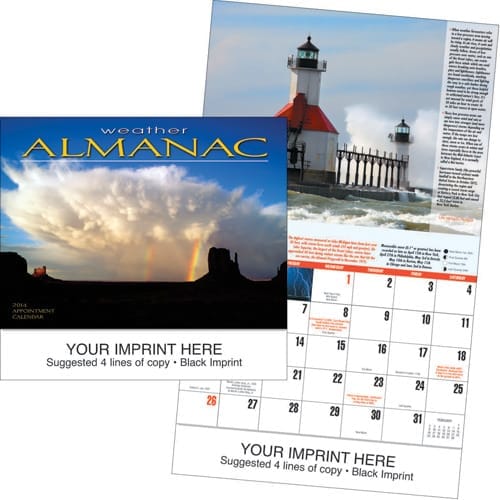 Weather Almanac 2023 calendar preview